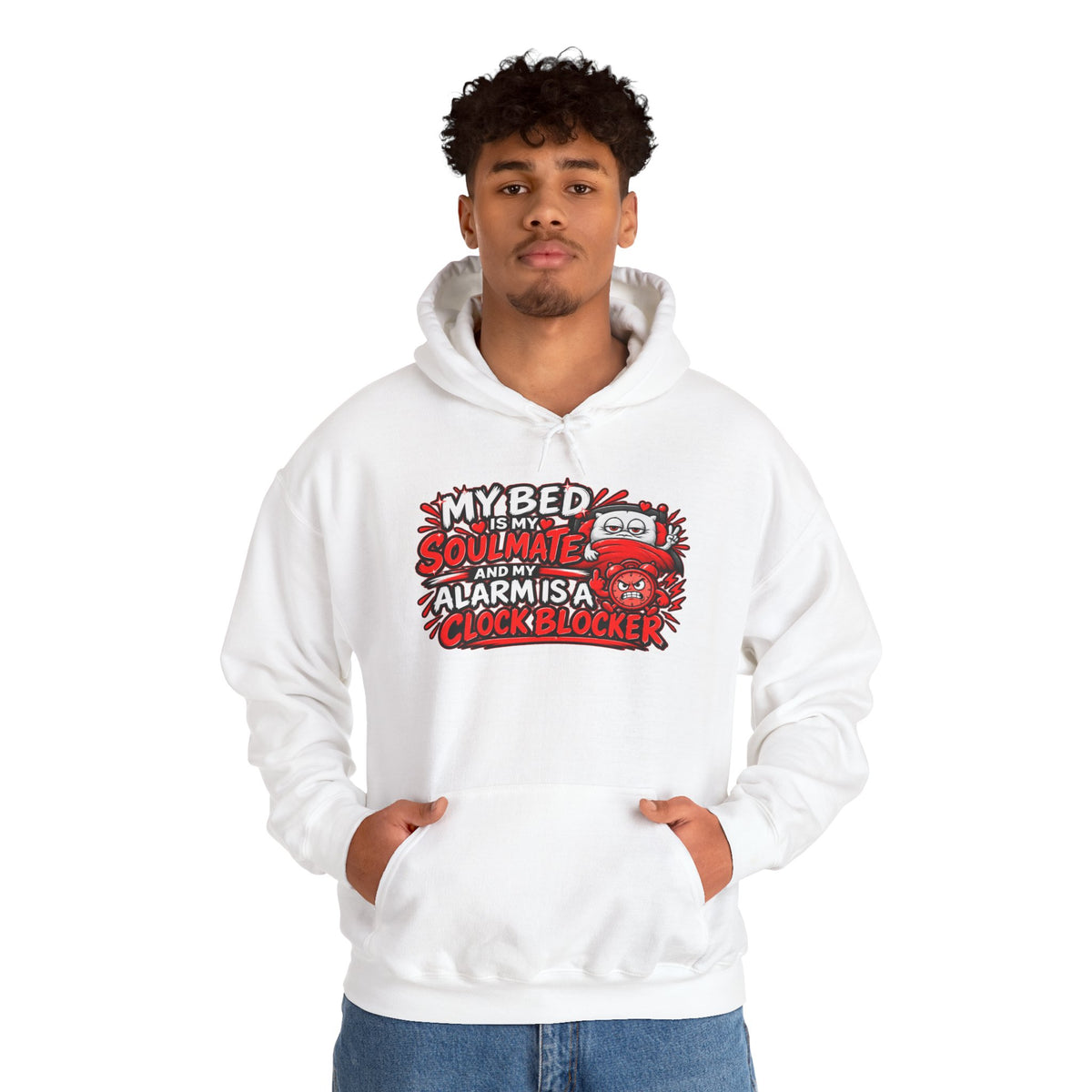 My Bed Is My Soulmate Alarm Is A Clock-Blocker Hoodie | Funny Hoodie