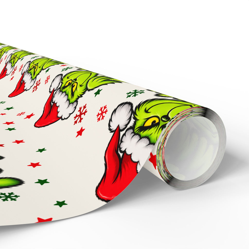 Grinch-Inspired Christmas Wrapping Paper