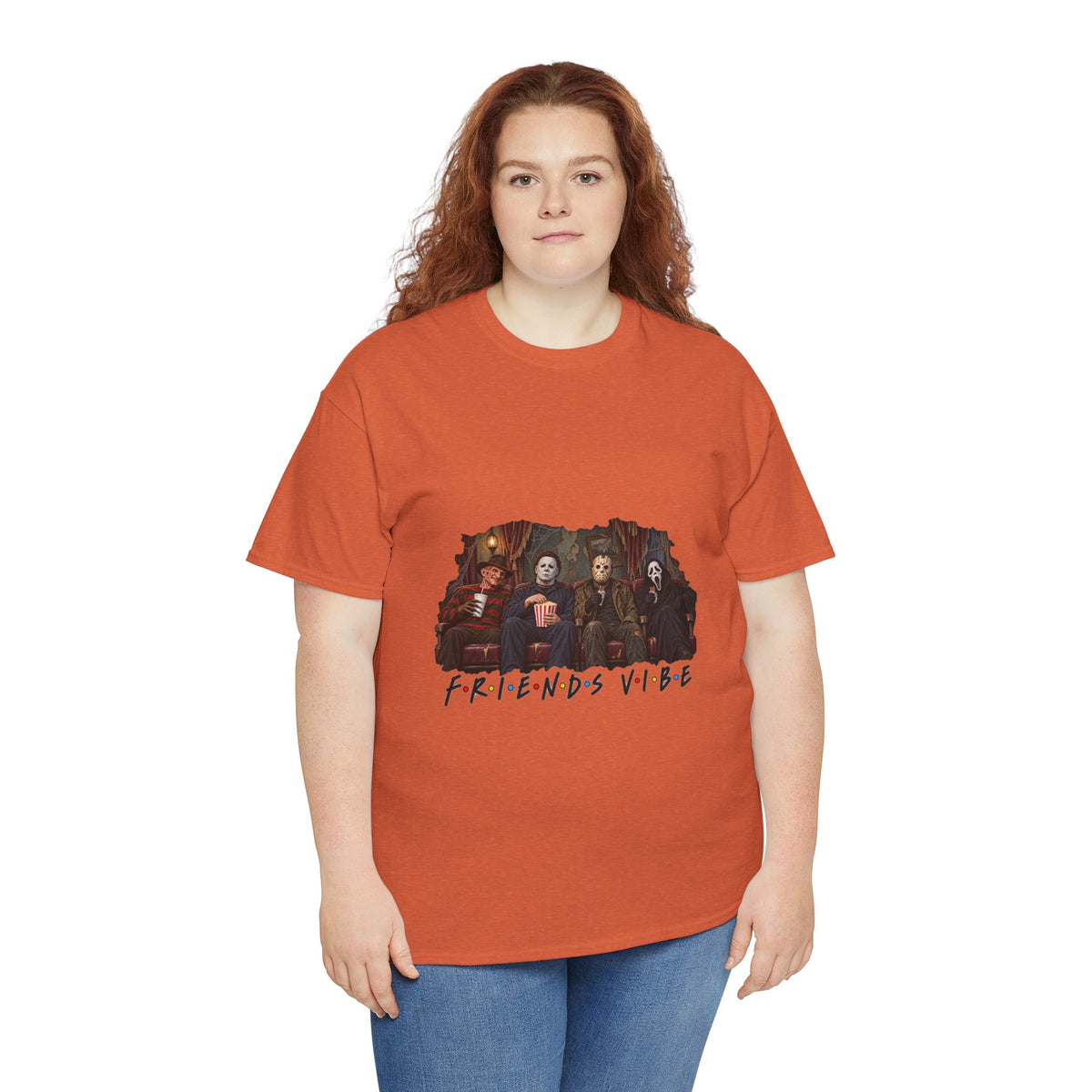 Horror Movie Icons Friends Vibe Tee | Vintage Slasher Characters Graphic Shirt | Unisex designs