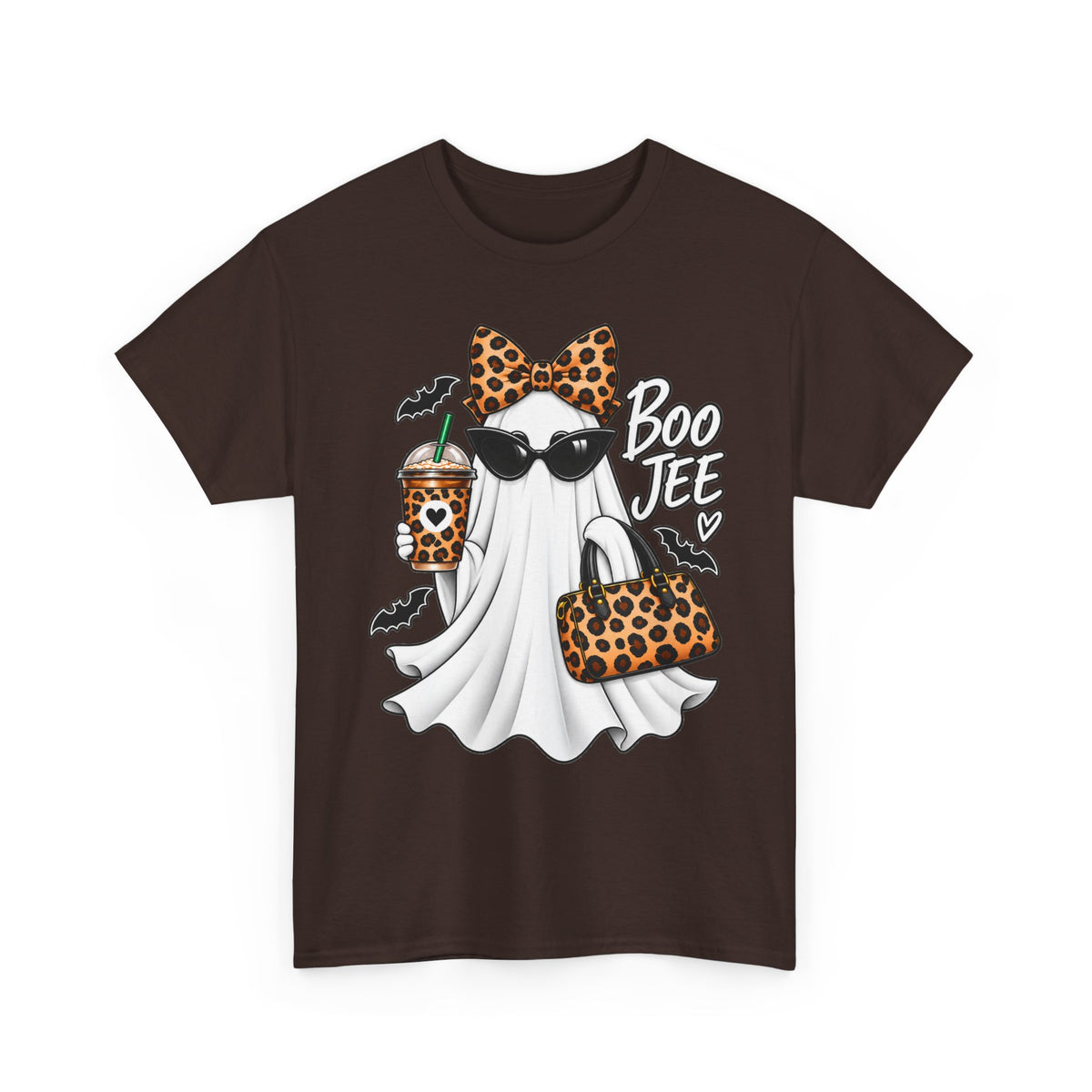 Boo Jee Halloween T-Shirt | Leopard Chic Ghost Tee