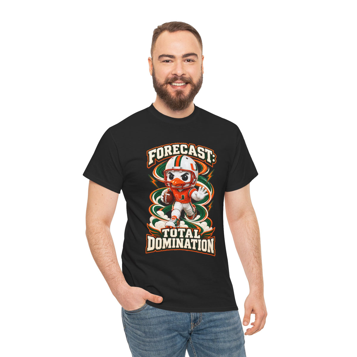 Forecast: Total Domination T-Shirt | UM | Miami |Canes | Cartoon Tee | Graphic tee
