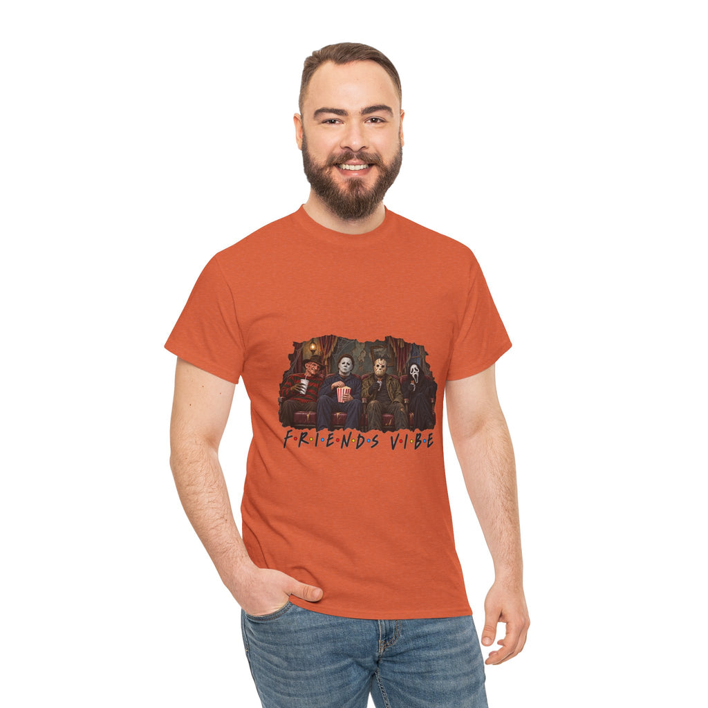 Horror Movie Icons Friends Vibe Tee | Vintage Slasher Characters Graphic Shirt | Unisex designs