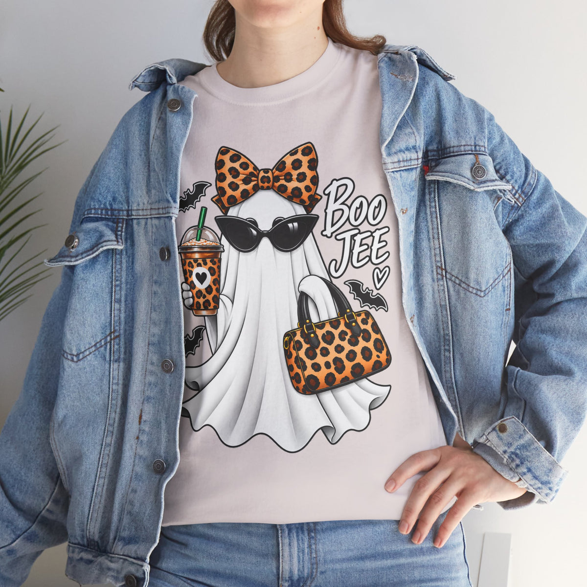 Boo Jee Halloween T-Shirt | Leopard Chic Ghost Tee