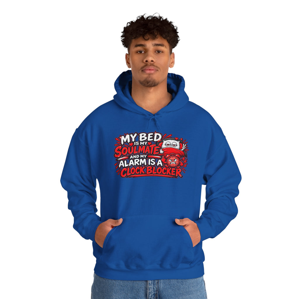 My Bed Is My Soulmate Alarm Is A Clock-Blocker Hoodie | Funny Hoodie