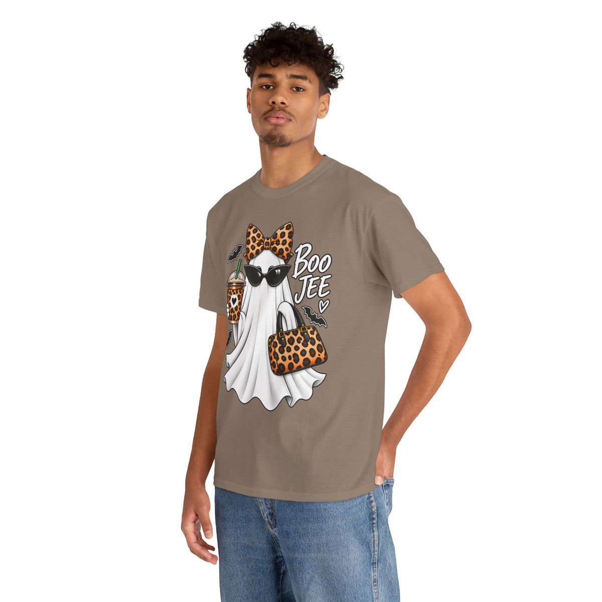 Boo Jee Halloween T-Shirt | Leopard Chic Ghost Tee
