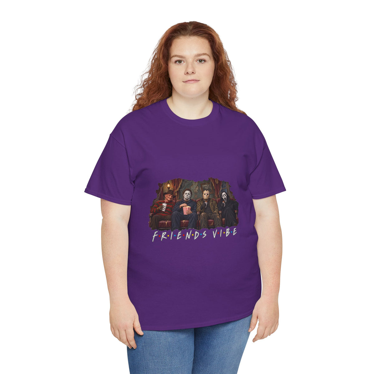 Horror Movie Icons Friends Vibe Tee | Vintage Slasher Characters Graphic Shirt | Unisex designs