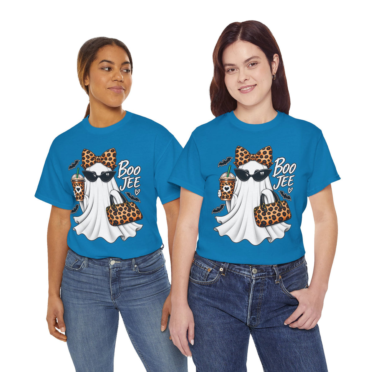 Boo Jee Halloween T-Shirt | Leopard Chic Ghost Tee