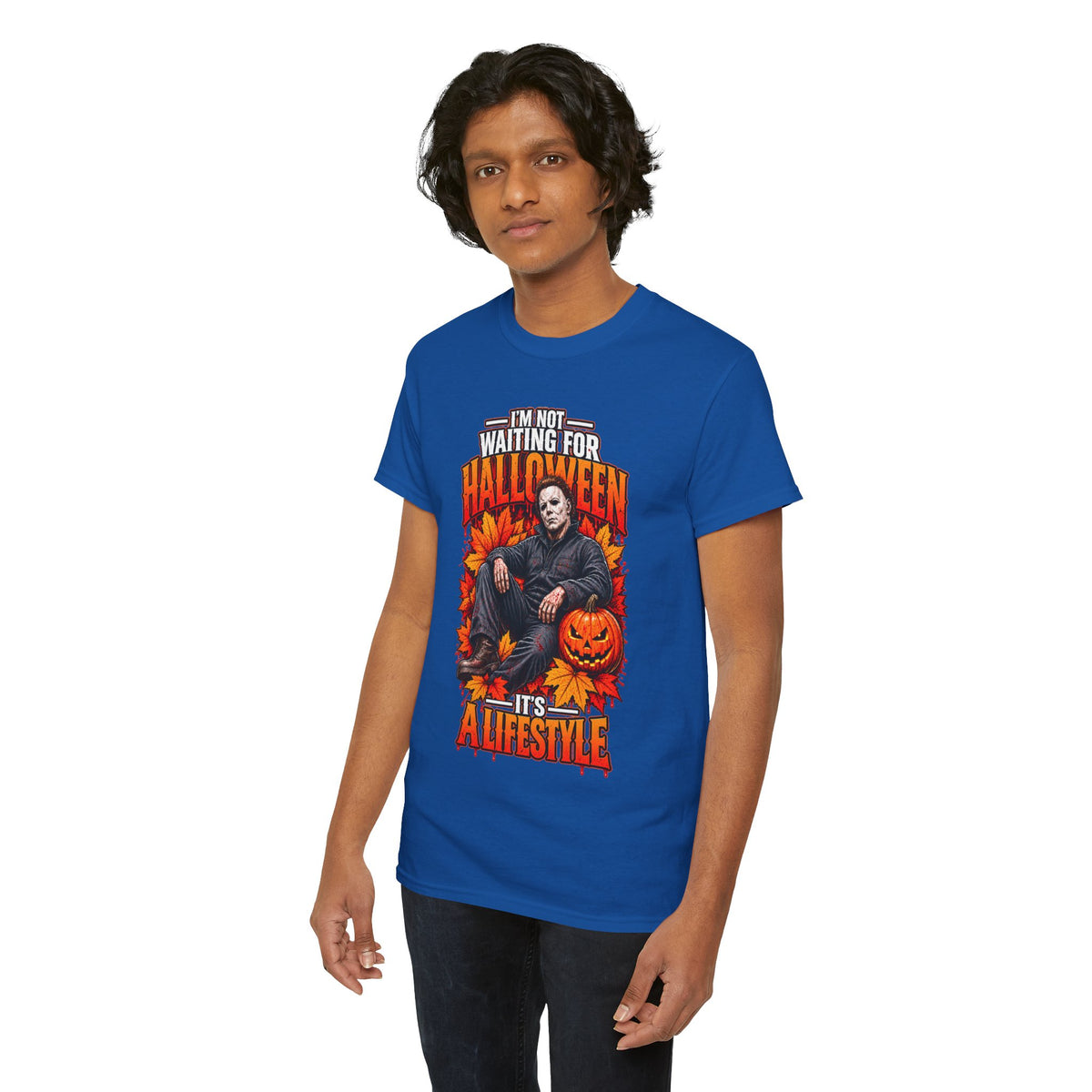 I'm Not Waiting for Halloween It's a Lifestyle tee | Michael Myers Halloween design
