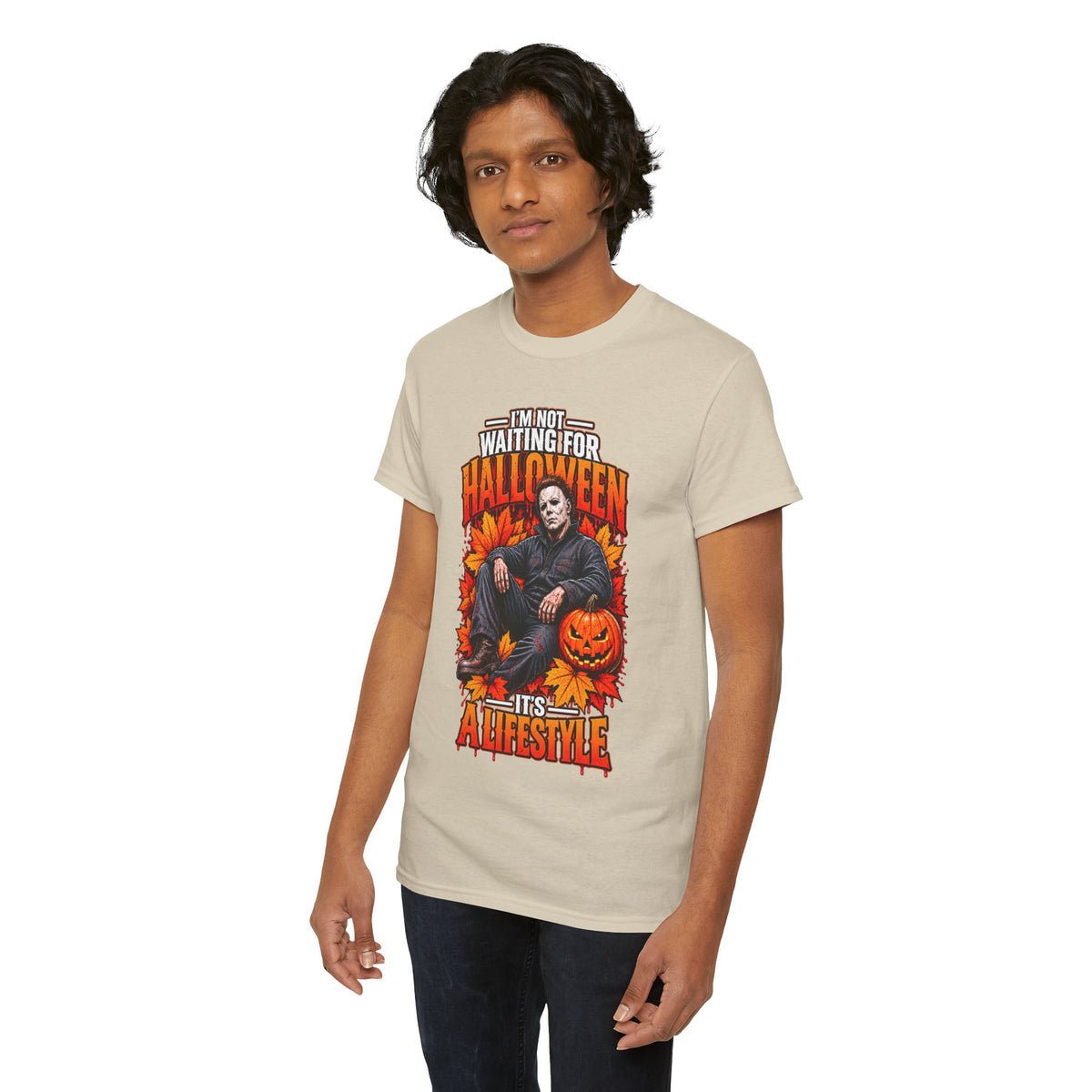I'm Not Waiting for Halloween It's a Lifestyle tee | Michael Myers Halloween design