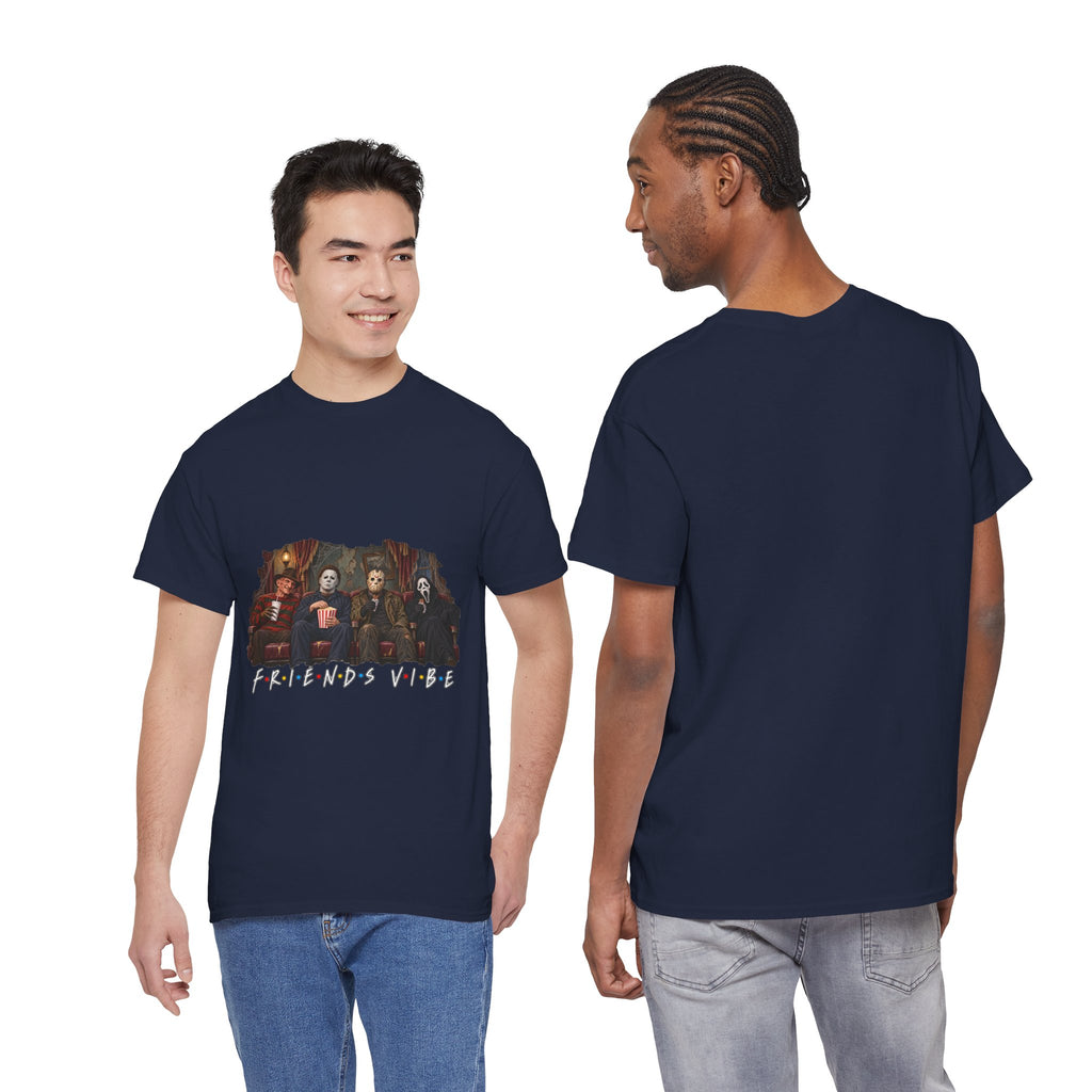 Horror Movie Icons Friends Vibe Tee | Vintage Slasher Characters Graphic Shirt | Unisex designs