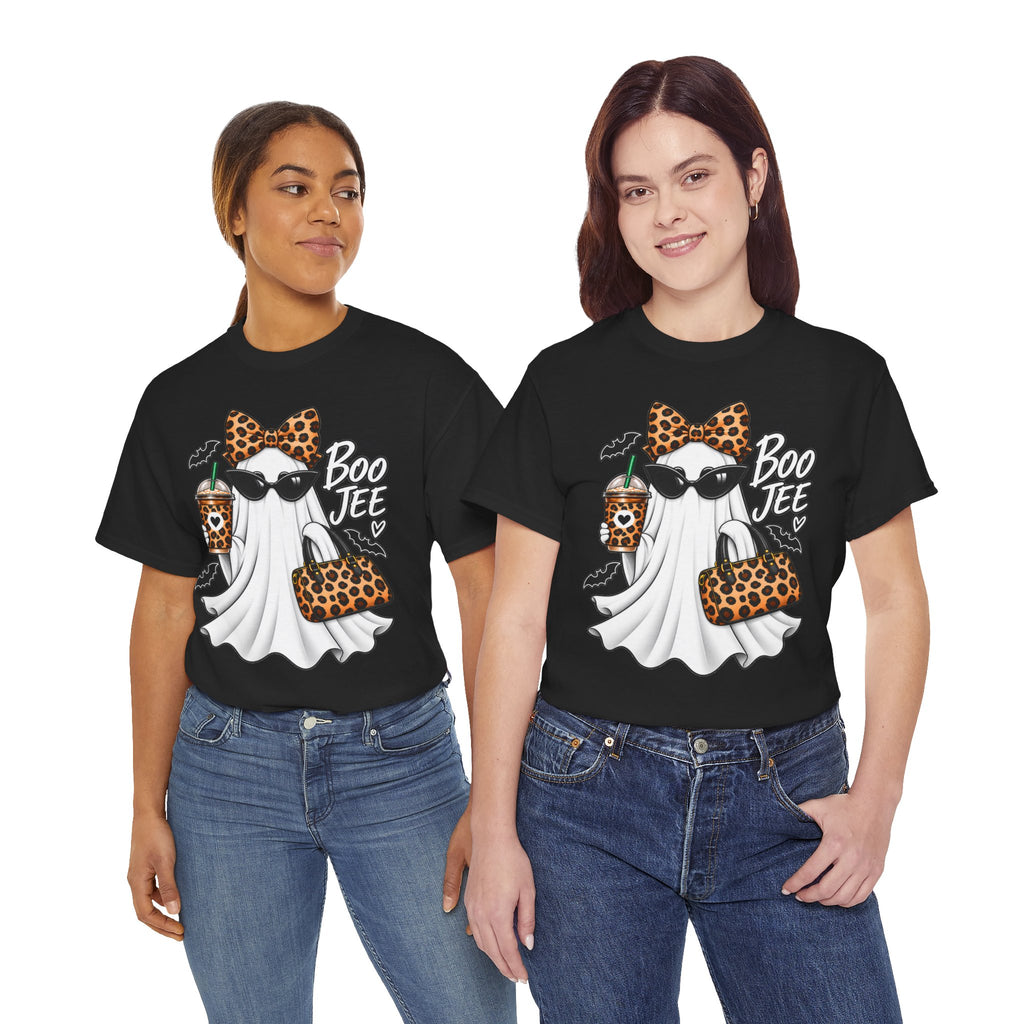 Boo Jee Halloween T-Shirt | Leopard Chic Ghost Tee