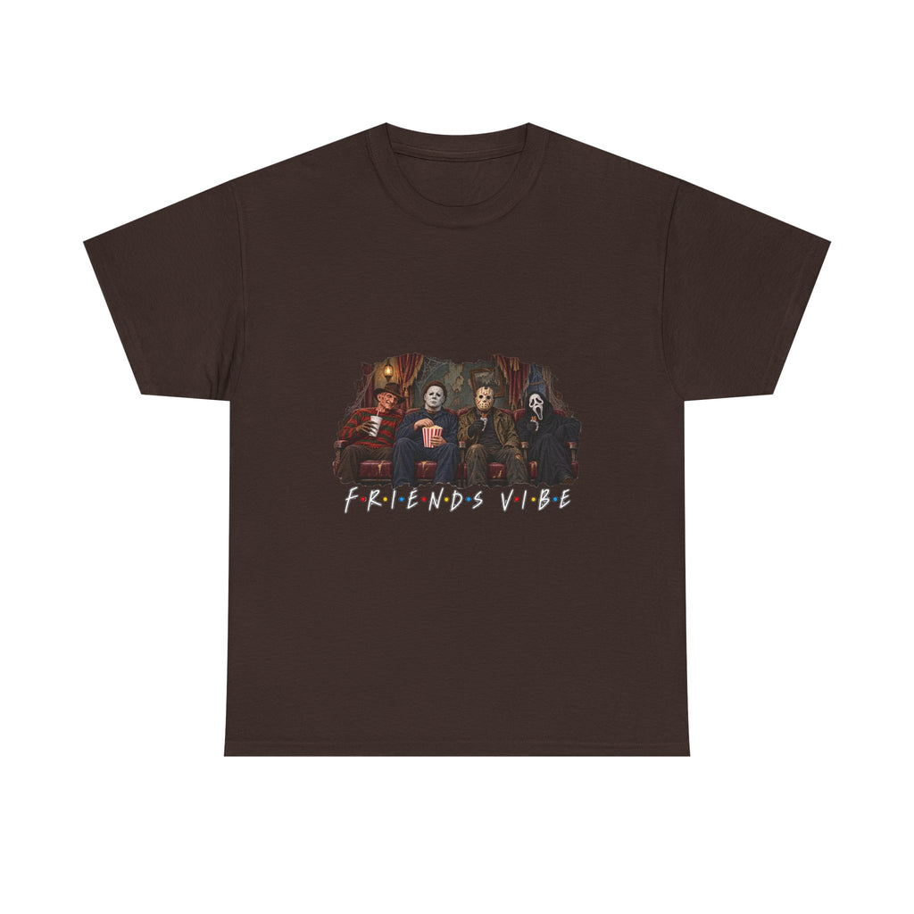 Horror Movie Icons Friends Vibe Tee | Vintage Slasher Characters Graphic Shirt | Unisex designs
