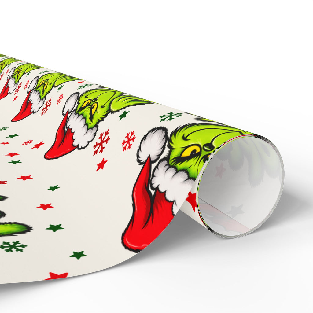 Grinch-Inspired Christmas Wrapping Paper