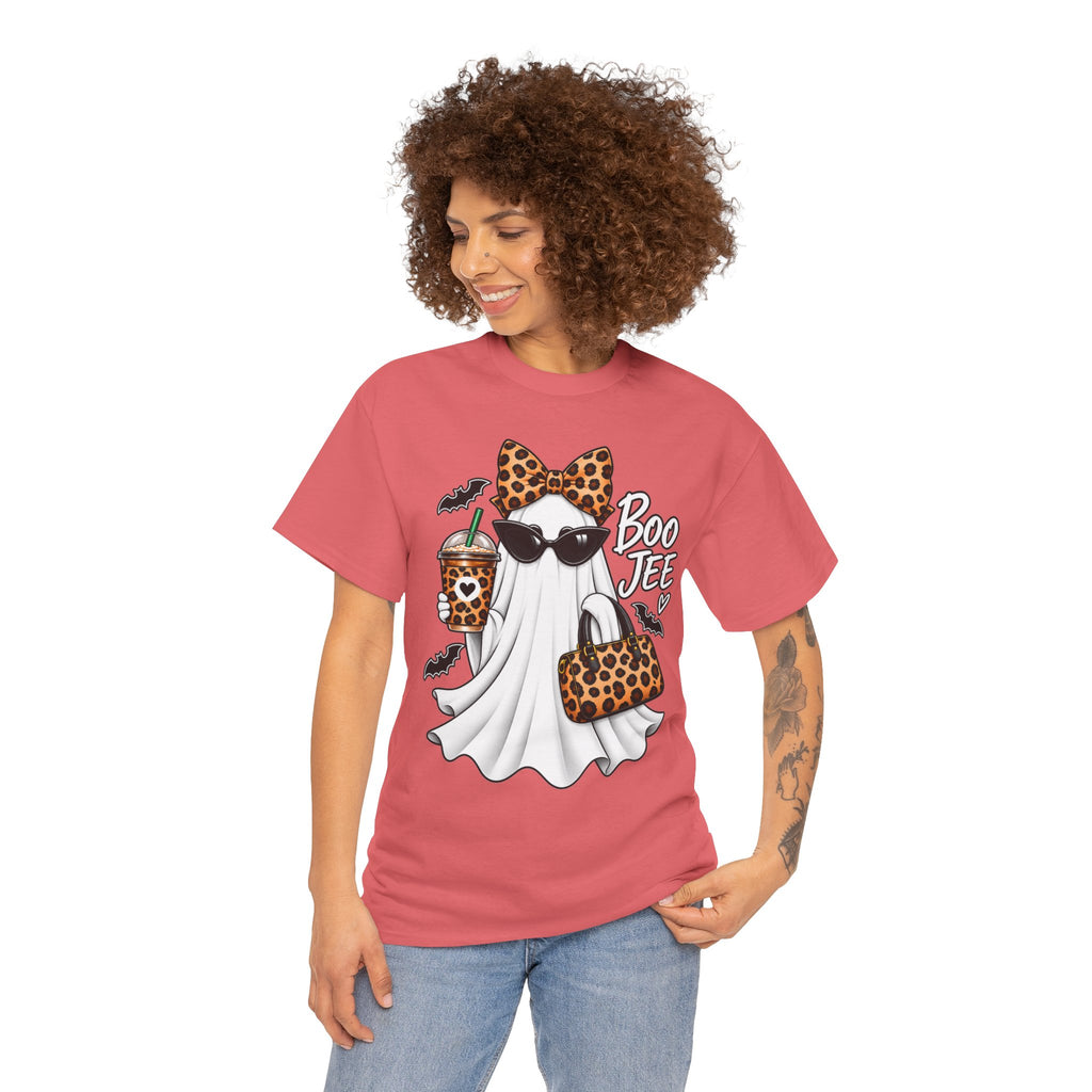 Boo Jee Halloween T-Shirt | Leopard Chic Ghost Tee