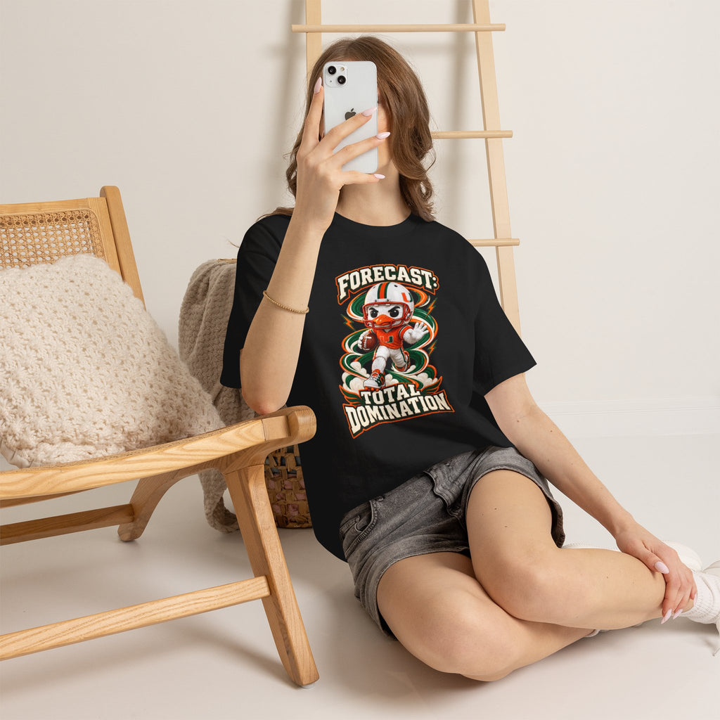Forecast: Total Domination T-Shirt | UM | Miami |Canes | Cartoon Tee | Graphic tee