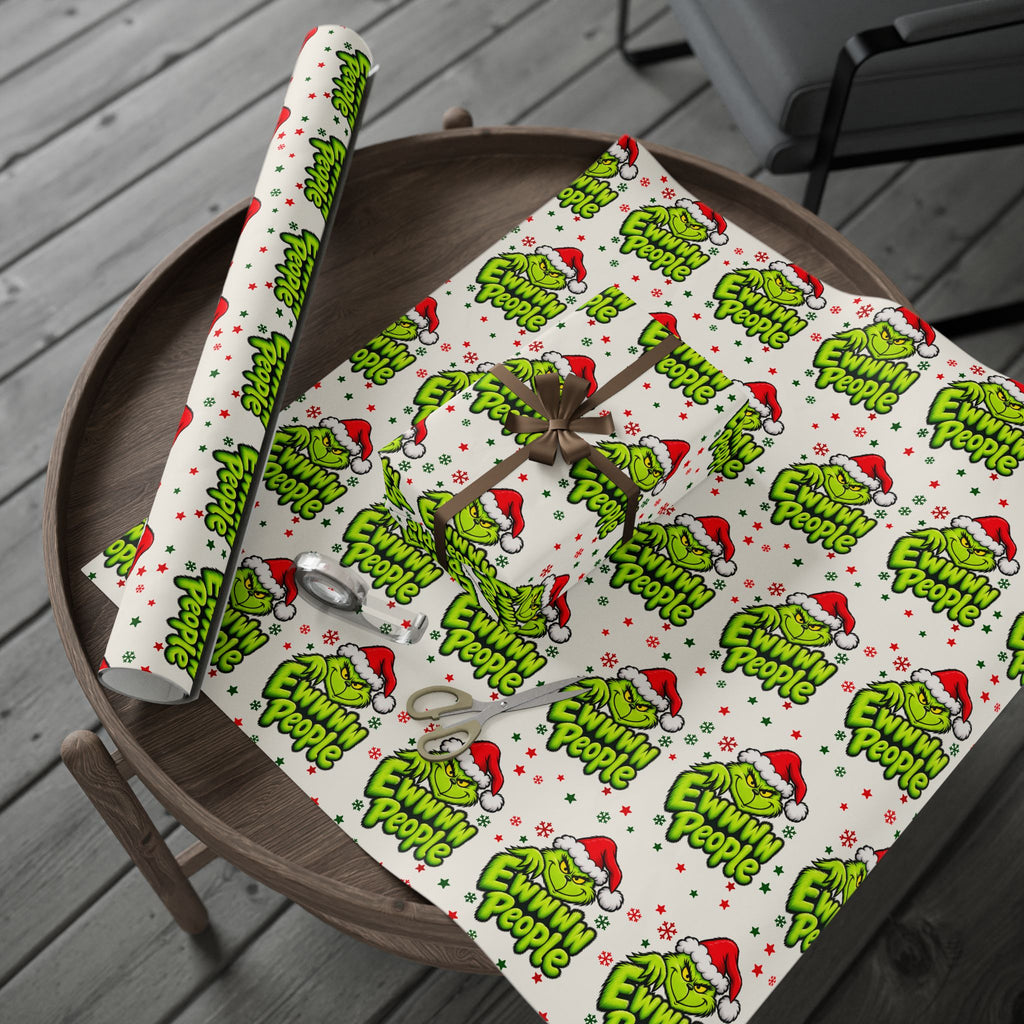 Grinch-Inspired Christmas Wrapping Paper
