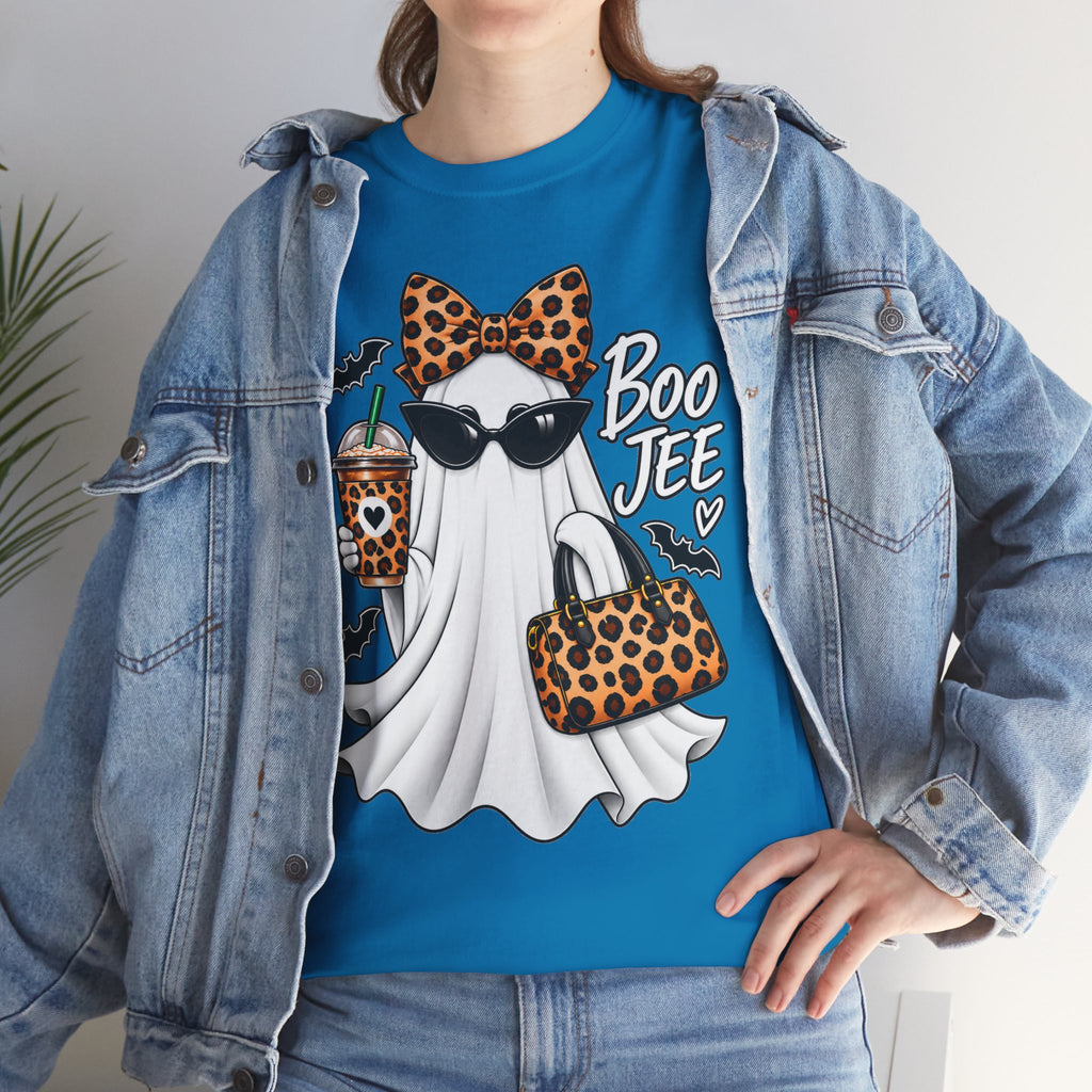 Boo Jee Halloween T-Shirt | Leopard Chic Ghost Tee
