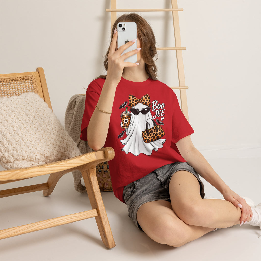 Boo Jee Halloween T-Shirt | Leopard Chic Ghost Tee