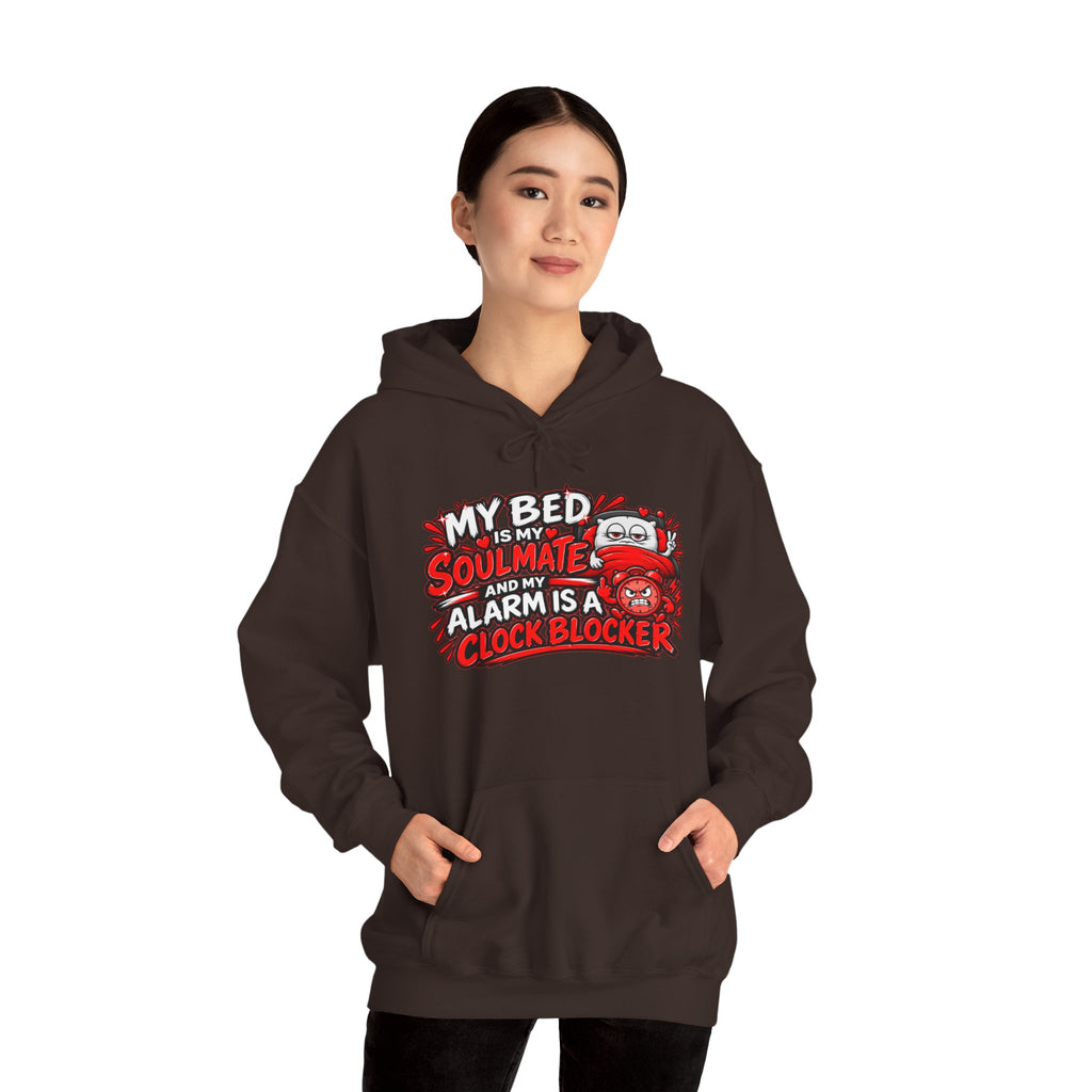 My Bed Is My Soulmate Alarm Is A Clock-Blocker Hoodie | Funny Hoodie