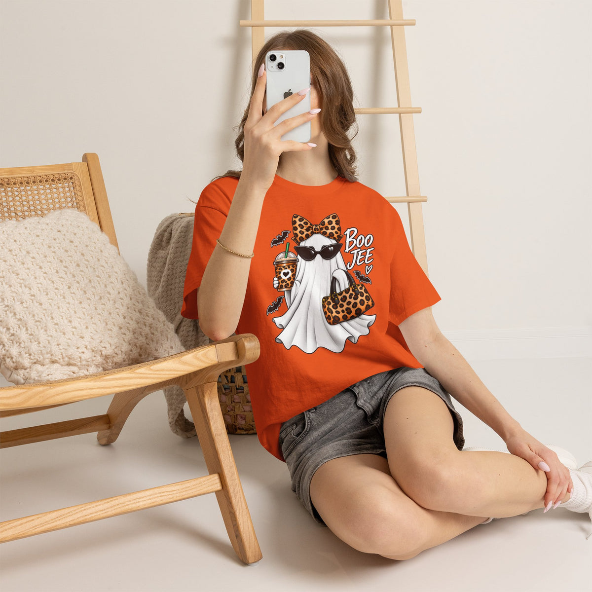 Boo Jee Halloween T-Shirt | Leopard Chic Ghost Tee