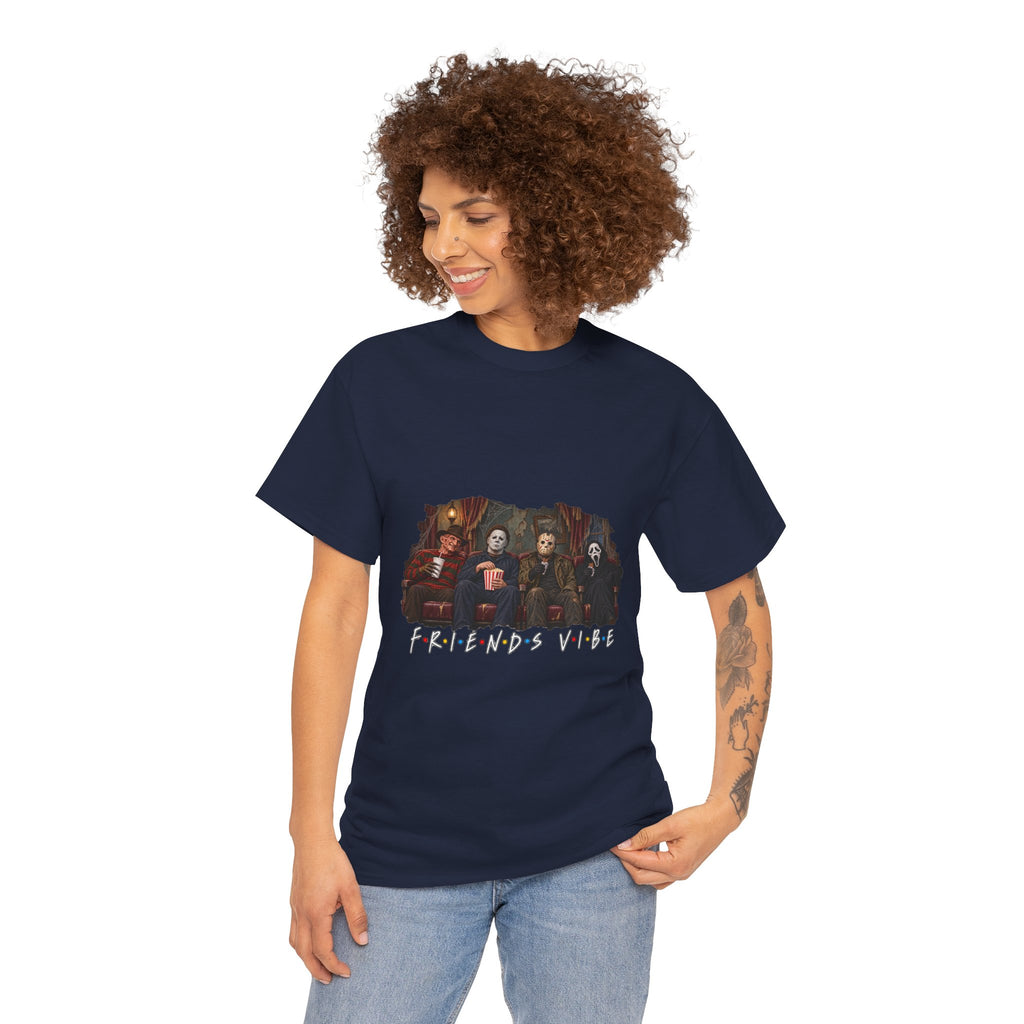 Horror Movie Icons Friends Vibe Tee | Vintage Slasher Characters Graphic Shirt | Unisex designs
