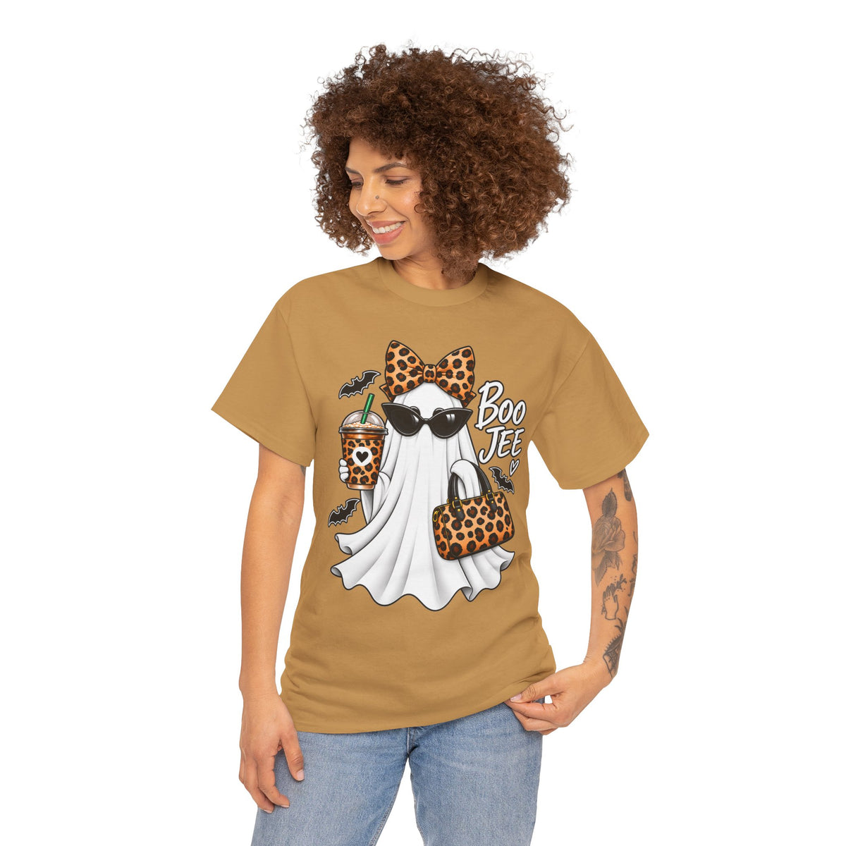 Boo Jee Halloween T-Shirt | Leopard Chic Ghost Tee