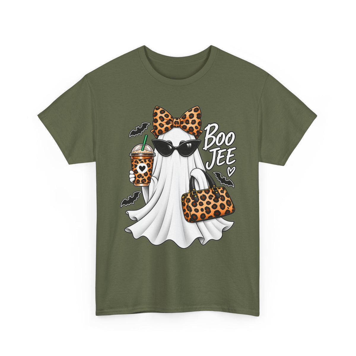 Boo Jee Halloween T-Shirt | Leopard Chic Ghost Tee