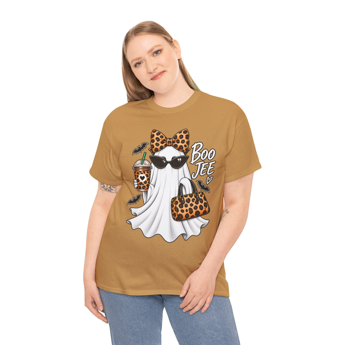 Boo Jee Halloween T-Shirt | Leopard Chic Ghost Tee