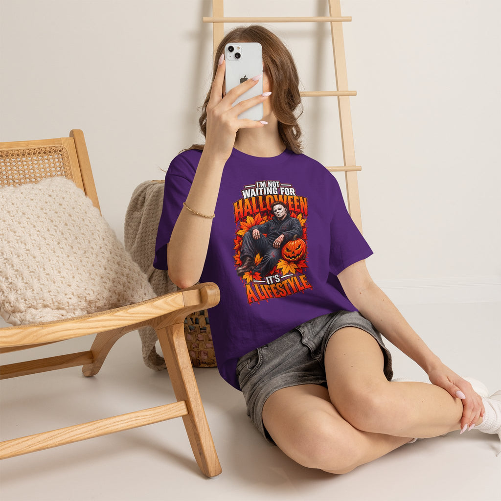I'm Not Waiting for Halloween It's a Lifestyle tee | Michael Myers Halloween design