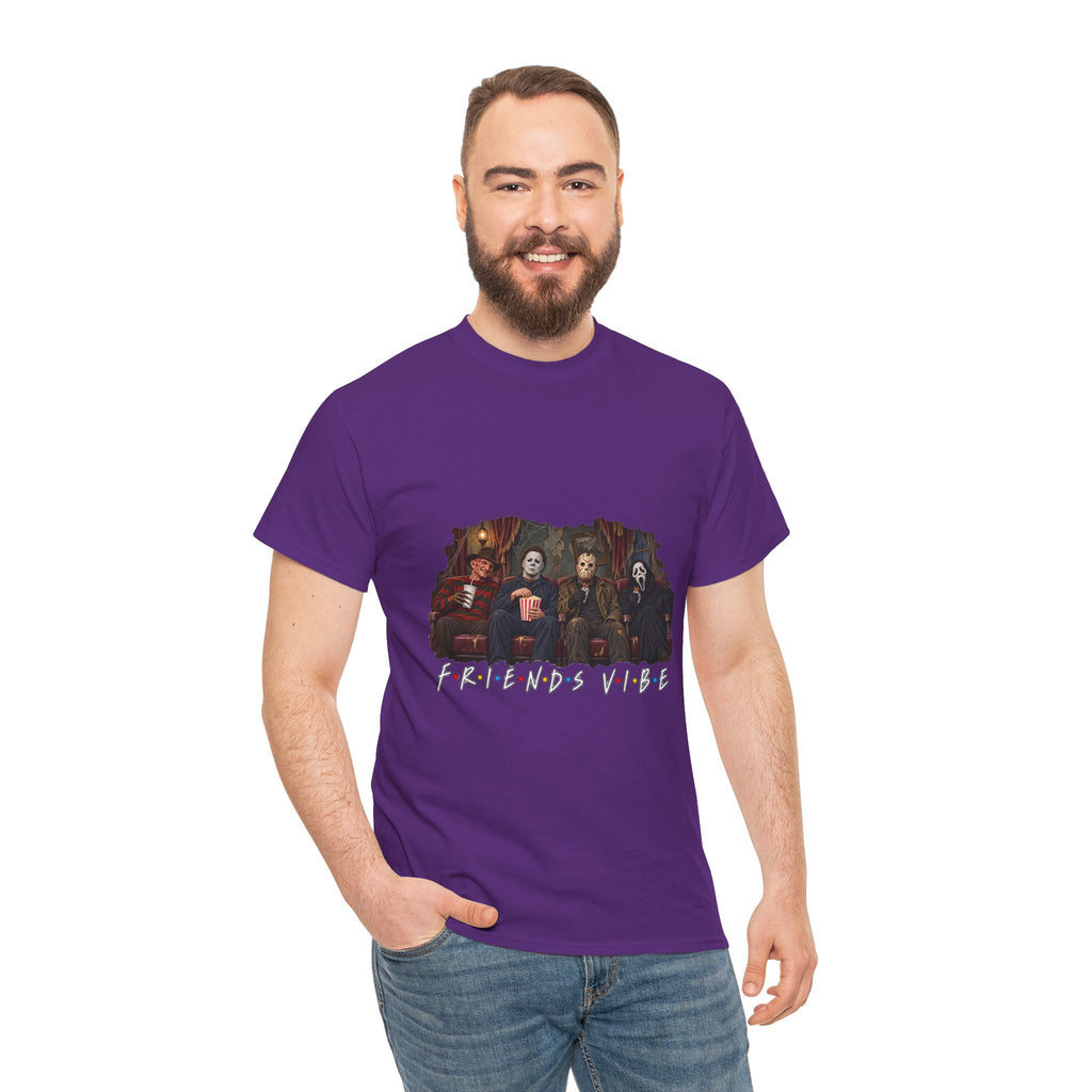 Horror Movie Icons Friends Vibe Tee | Vintage Slasher Characters Graphic Shirt | Unisex designs