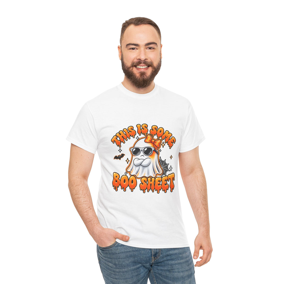 This Is Some Boo Sheet ghost tee | Halloween shirt, funny spooky design