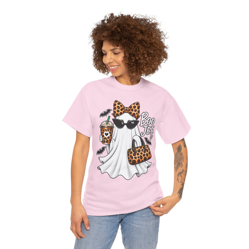 Boo Jee Halloween T-Shirt | Leopard Chic Ghost Tee