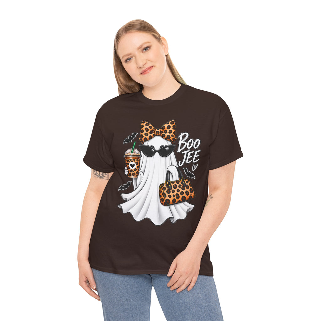 Boo Jee Halloween T-Shirt | Leopard Chic Ghost Tee