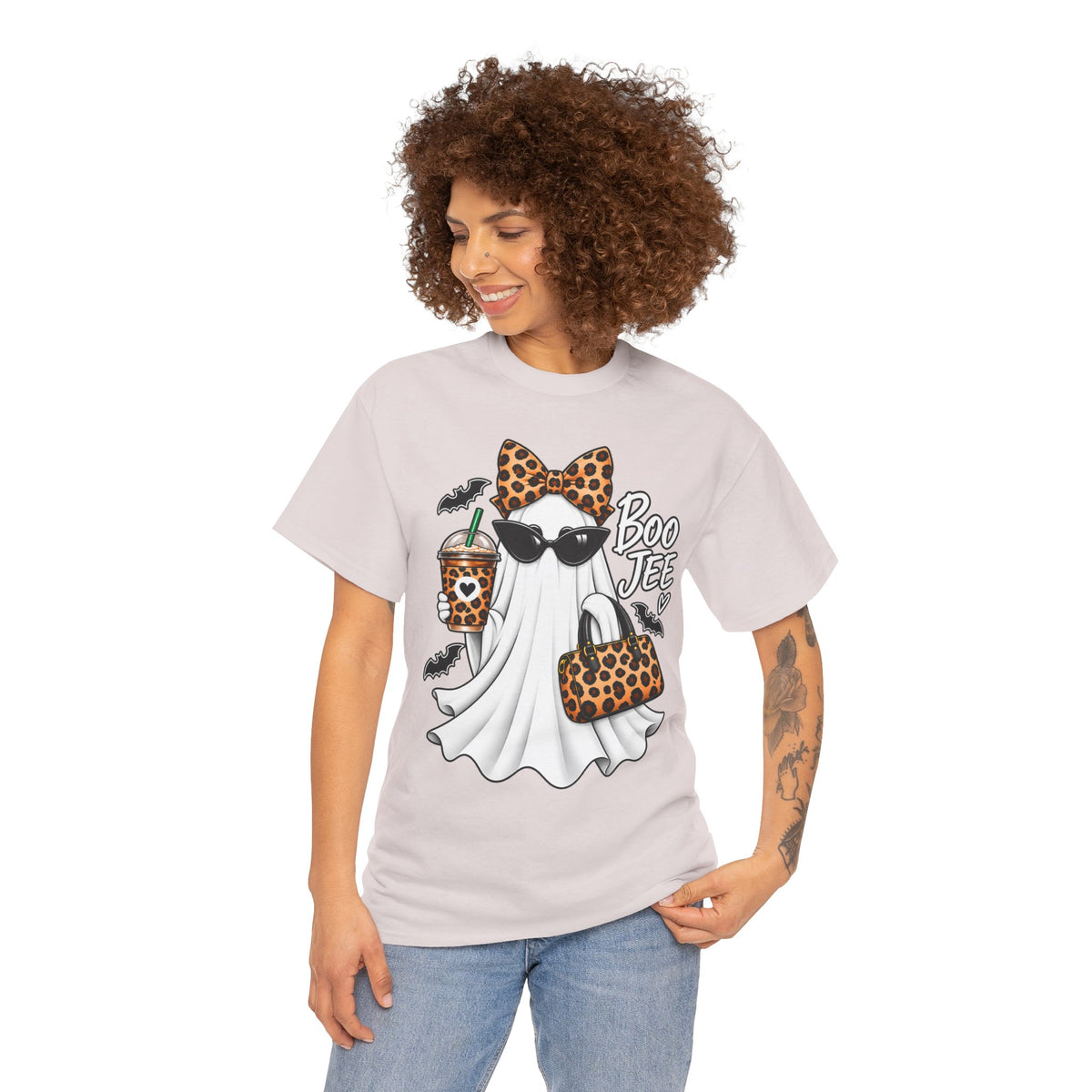 Boo Jee Halloween T-Shirt | Leopard Chic Ghost Tee