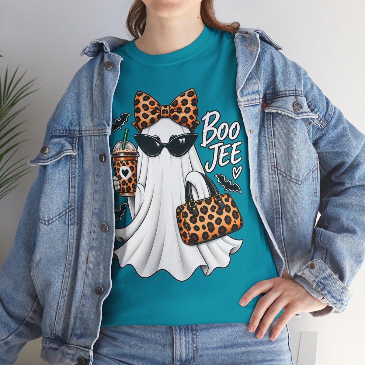 Boo Jee Halloween T-Shirt | Leopard Chic Ghost Tee