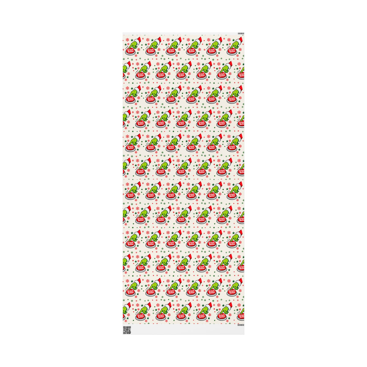 Grinch Button Christmas Wrapping Paper