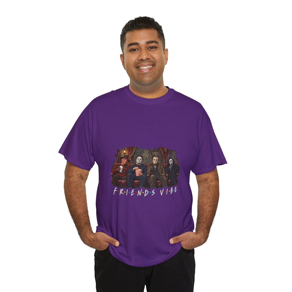Horror Movie Icons Friends Vibe Tee | Vintage Slasher Characters Graphic Shirt | Unisex designs