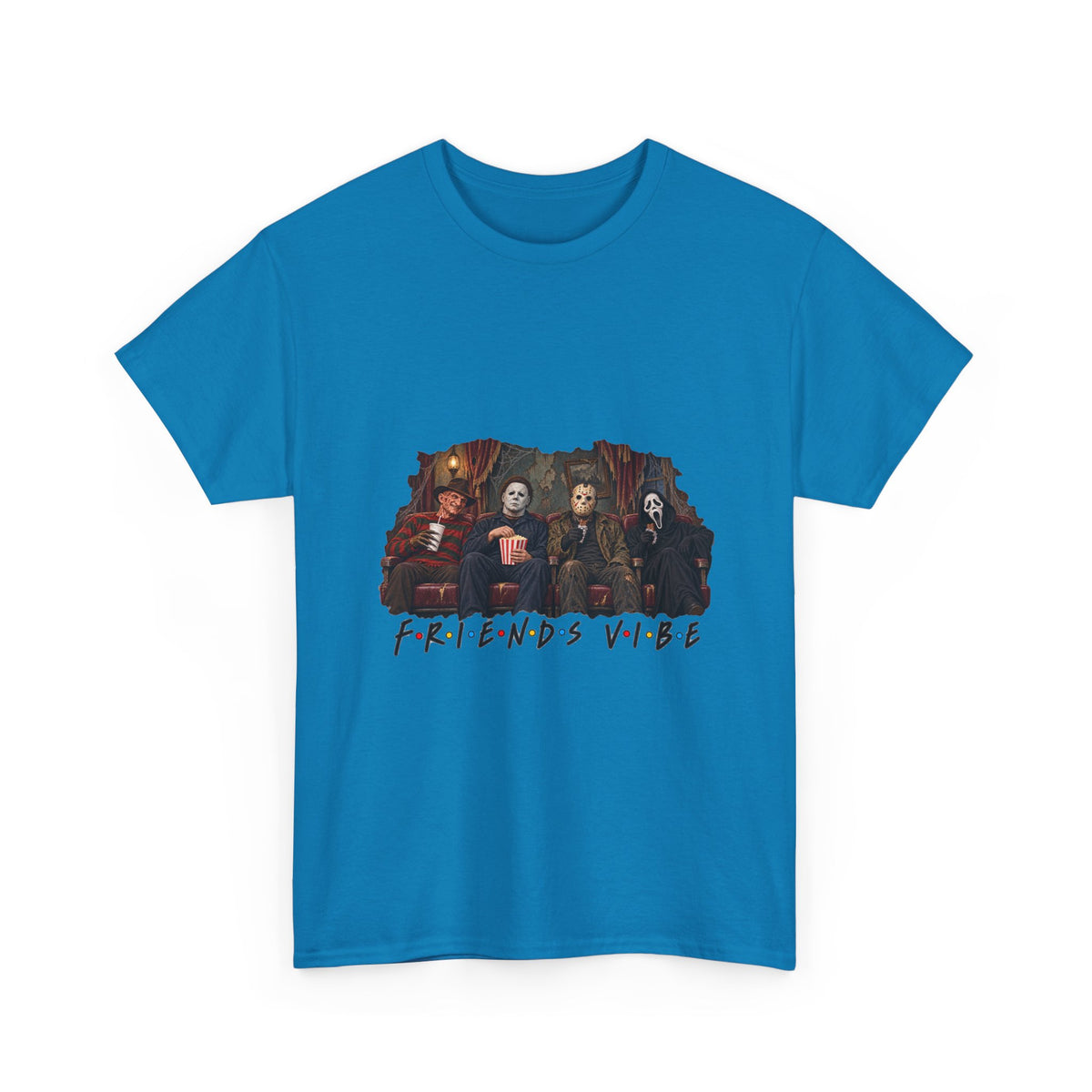Horror Movie Icons Friends Vibe Tee | Vintage Slasher Characters Graphic Shirt | Unisex designs