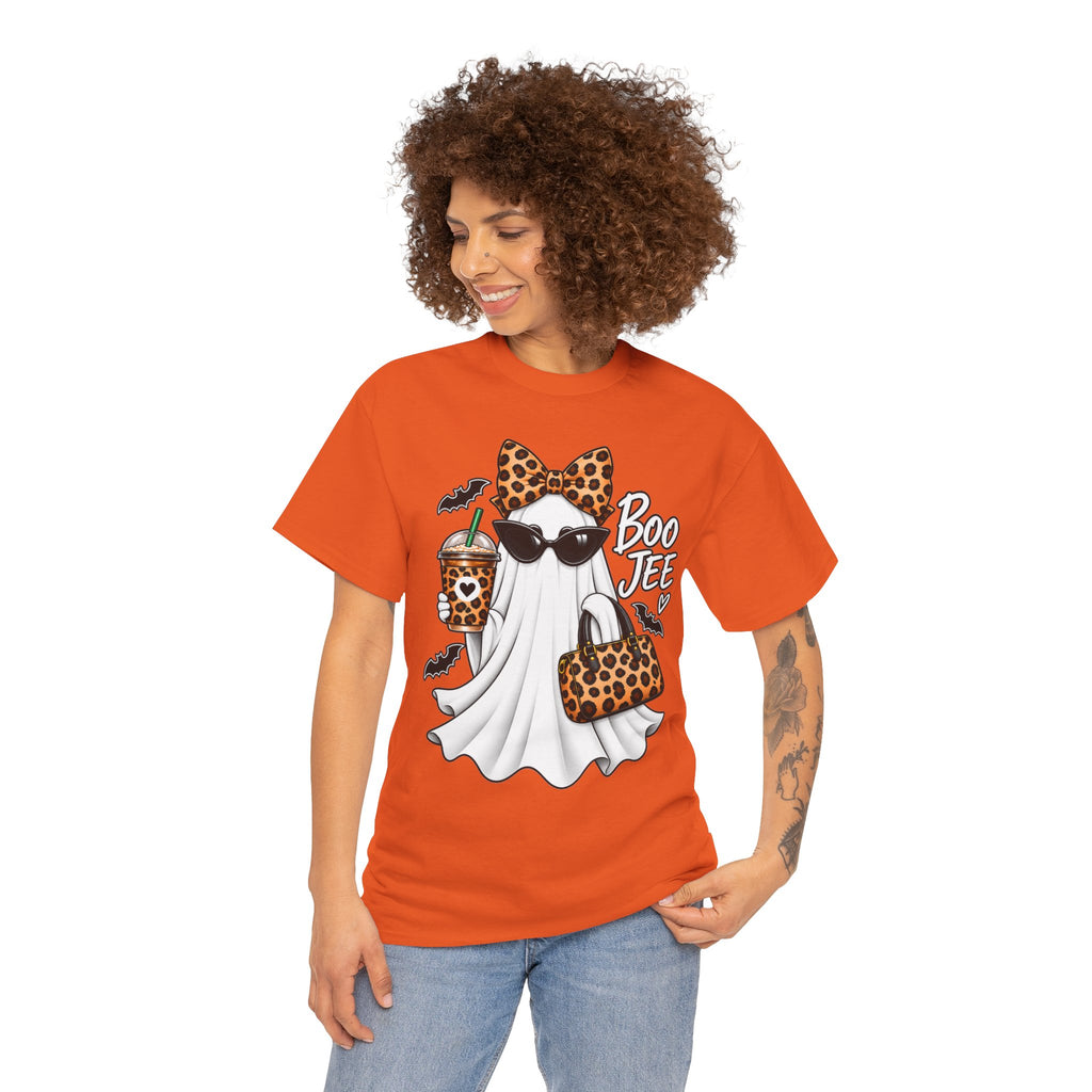 Boo Jee Halloween T-Shirt | Leopard Chic Ghost Tee