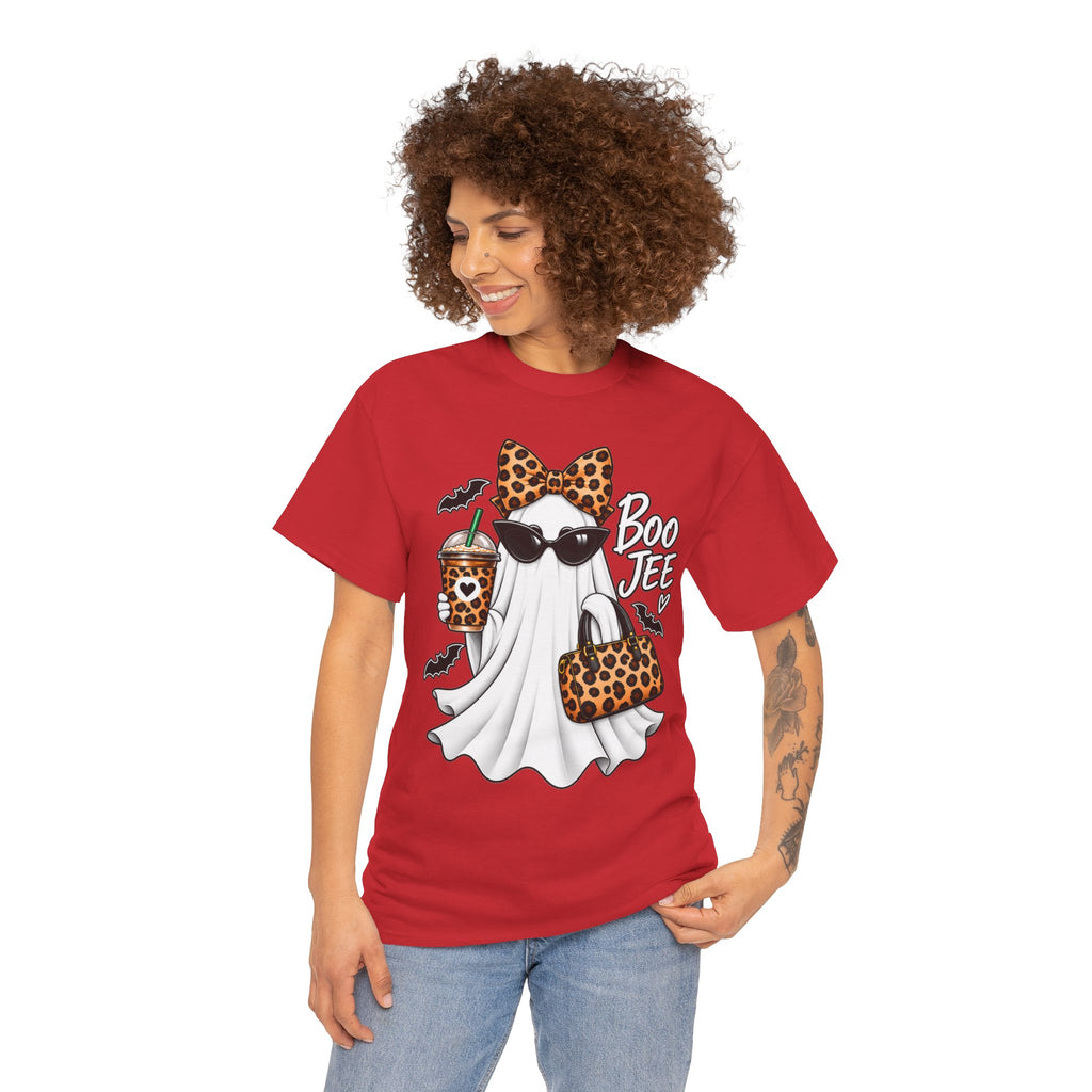 Boo Jee Halloween T-Shirt | Leopard Chic Ghost Tee