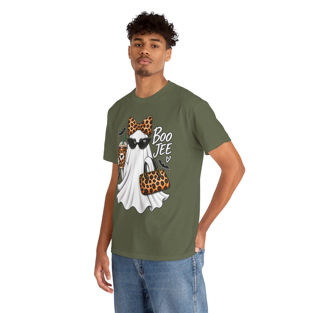Boo Jee Halloween T-Shirt | Leopard Chic Ghost Tee