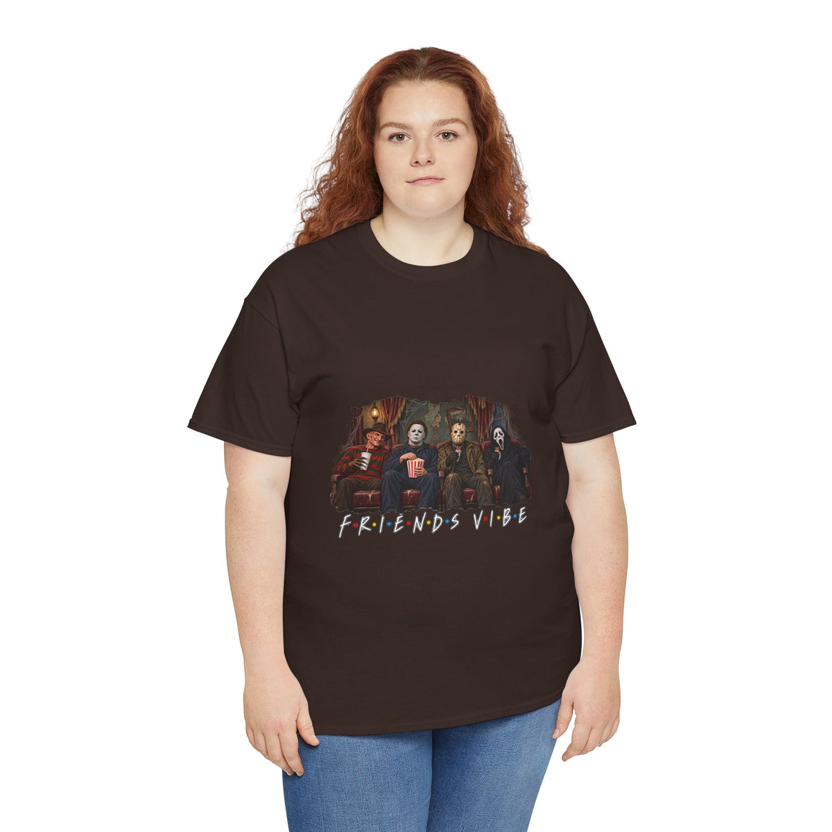 Horror Movie Icons Friends Vibe Tee | Vintage Slasher Characters Graphic Shirt | Unisex designs
