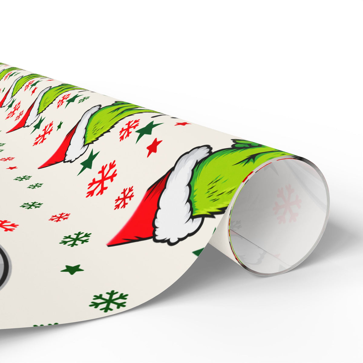 Grinch Button Christmas Wrapping Paper
