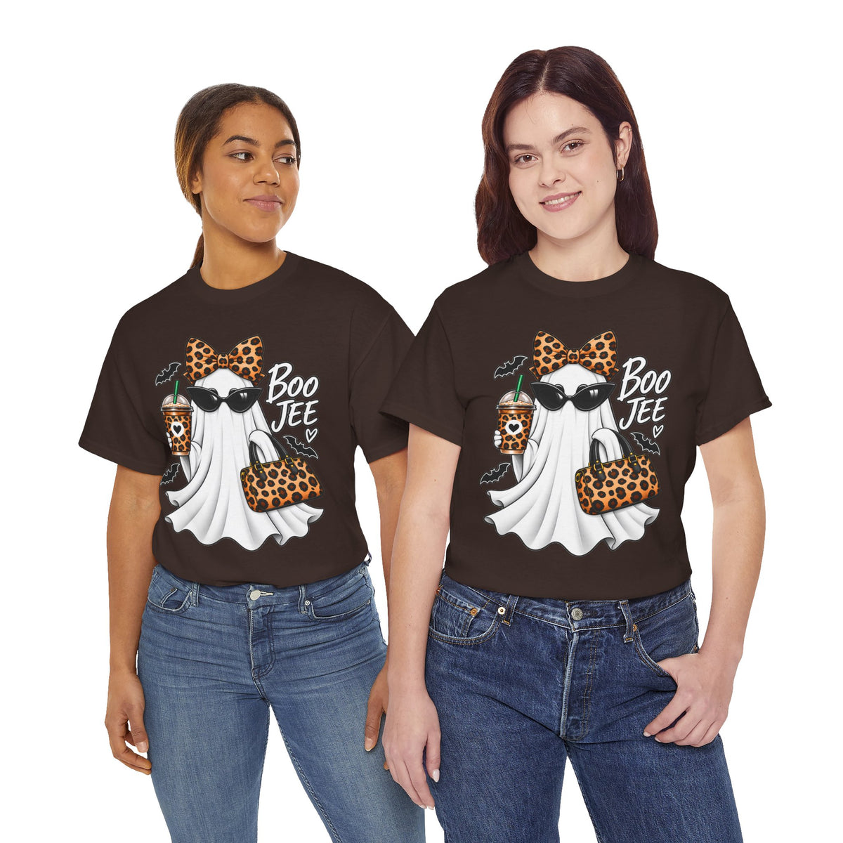 Boo Jee Halloween T-Shirt | Leopard Chic Ghost Tee