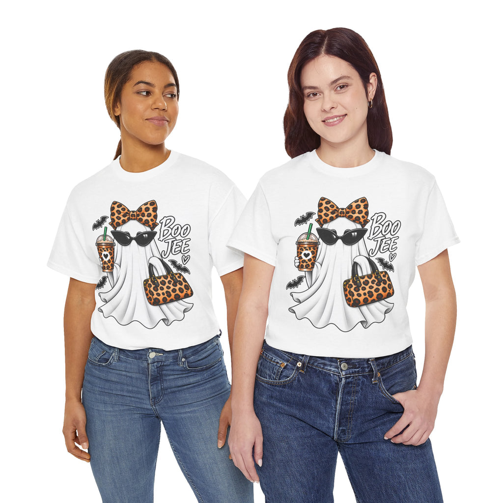 Boo Jee Halloween T-Shirt | Leopard Chic Ghost Tee