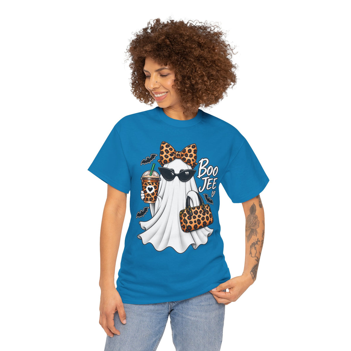 Boo Jee Halloween T-Shirt | Leopard Chic Ghost Tee