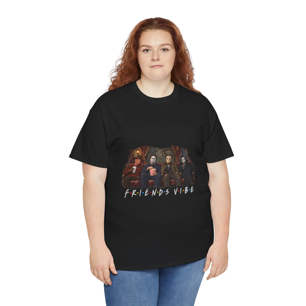 Horror Movie Icons Friends Vibe Tee | Vintage Slasher Characters Graphic Shirt | Unisex designs