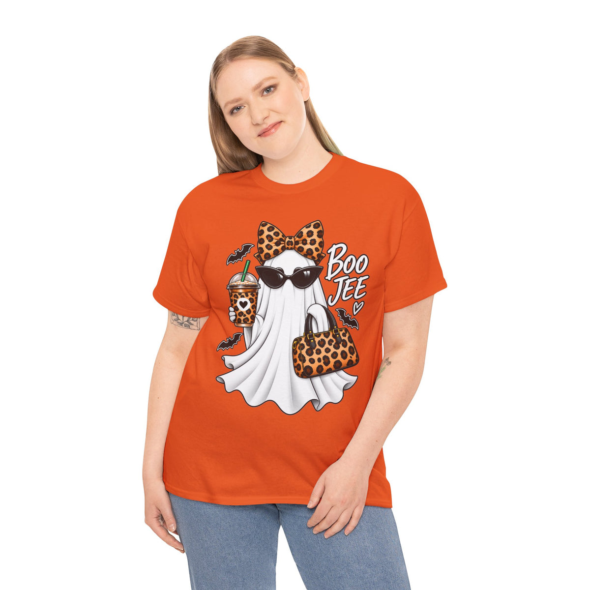 Boo Jee Halloween T-Shirt | Leopard Chic Ghost Tee