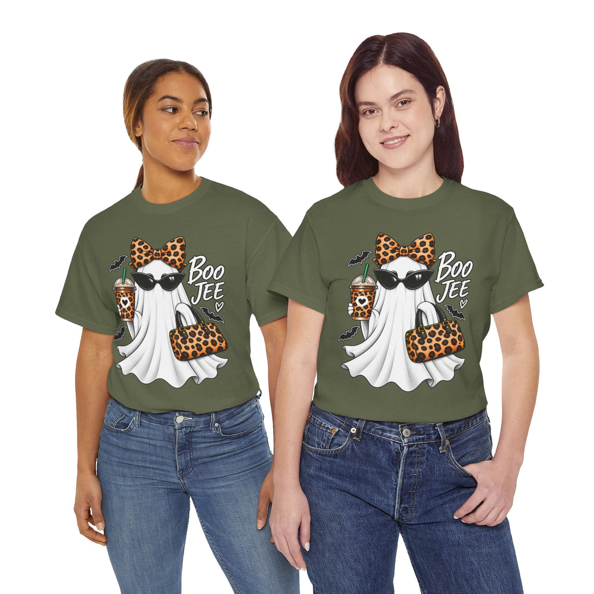 Boo Jee Halloween T-Shirt | Leopard Chic Ghost Tee
