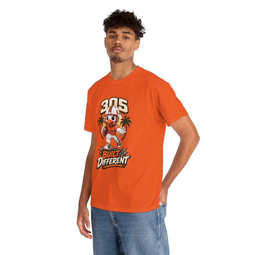 305 Built Different T-Shirt | Miami Hurricanes Helmet Mascot | Canes |College Football